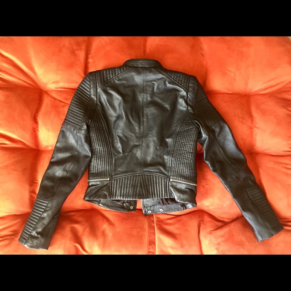 Zara Genuine Leather Jacket - Picture 3 of 8